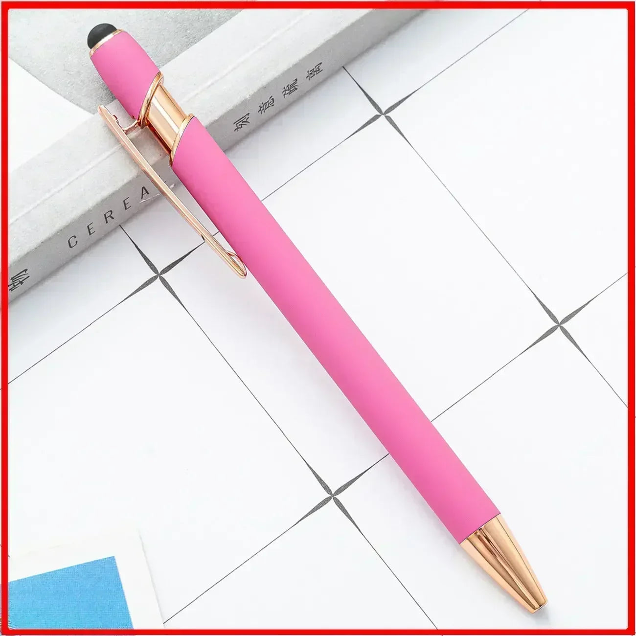 20-200 Pcs Custom Logo Metal Ballpoint Pen Text Engraving Touch Screen Advertising Pen Office School Private Customization Gift