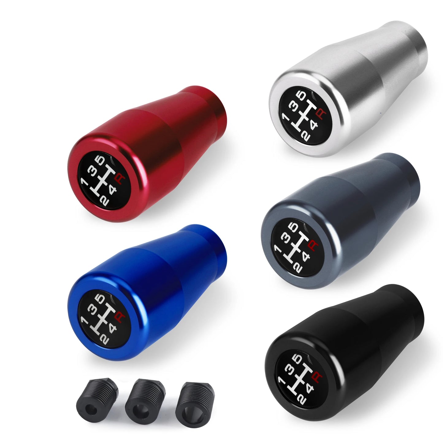 5 Speed Aluminium Gear Shift Knob Universal M8 M10 M12 Racing Shift Lever For Manual Transmission Gear level Knob Shift
