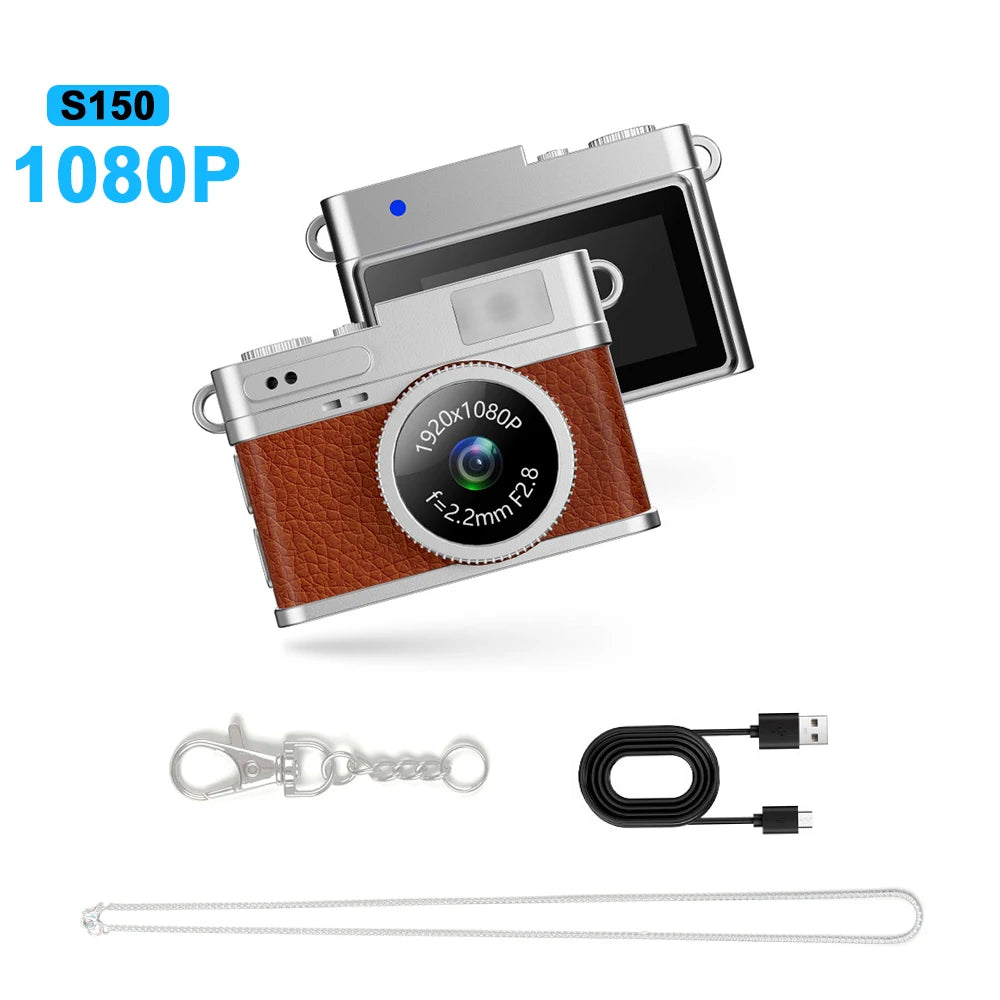 S150 Retro Mini Camera — 1080P/2K Digital Camera with Screen