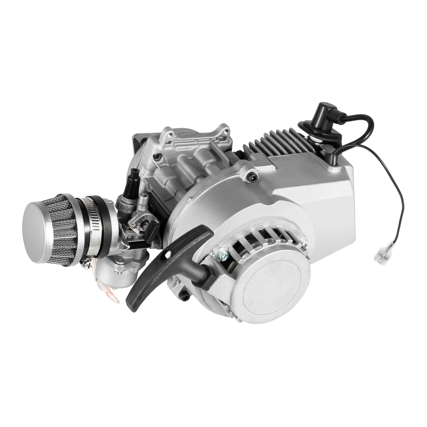 49cc 2-Stroke Motor Engine Kit, Air Cooling Pull Start with Fuel Tank for Mini Pocket Quad Dirt Bike ATV Scooter