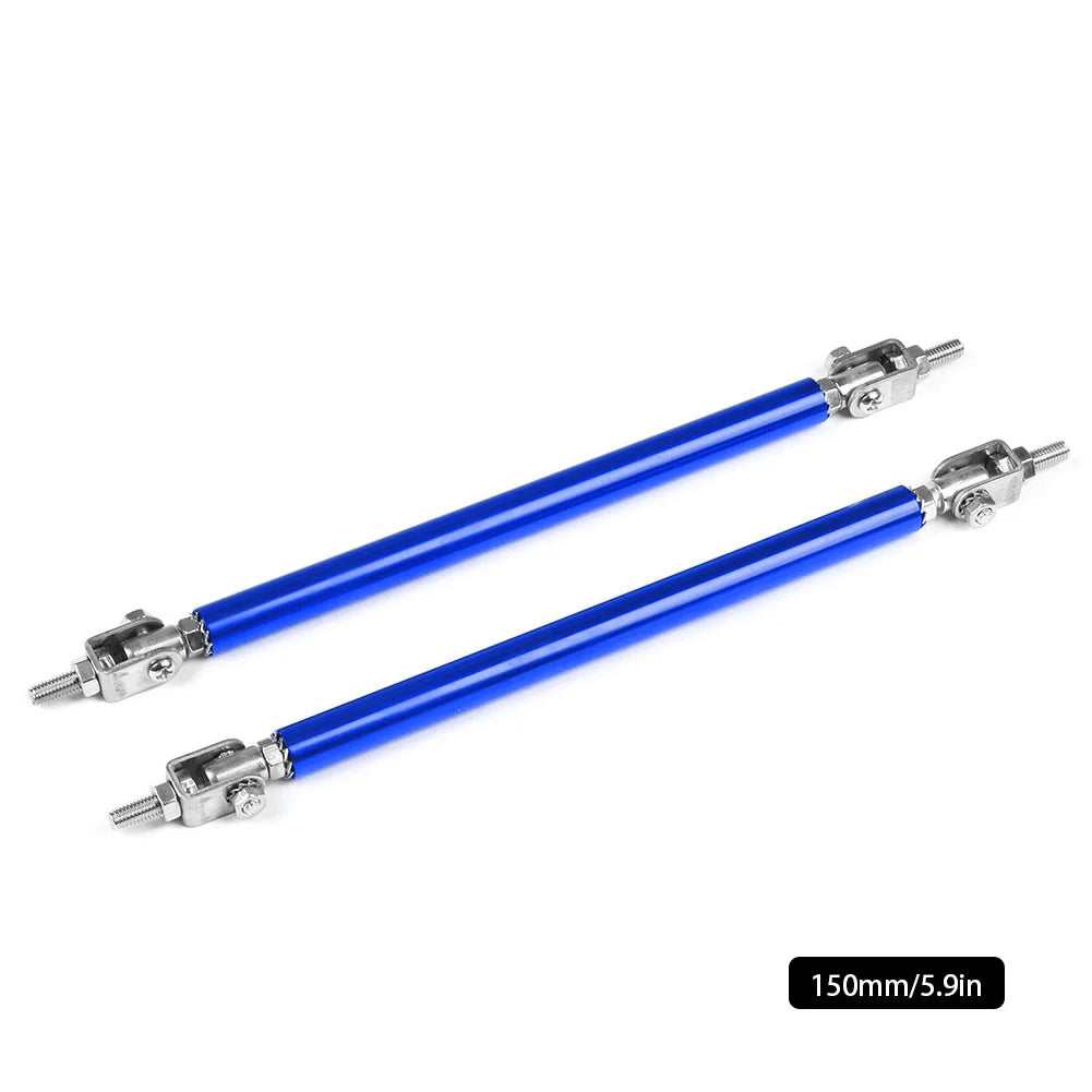 2PCS Car Splitter Rods Racing Adjustable Front Rear Bumper Lip Support Strut Brace Tie Pull Bar Kit 75/100/150/200mm Universal