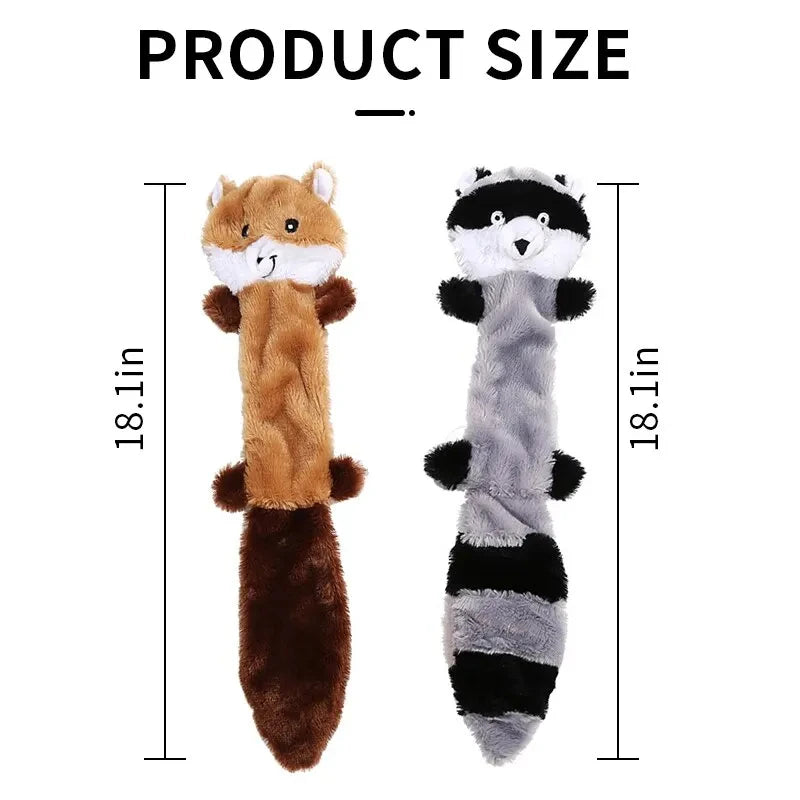 No-Stuffing Squeaky Dog Toy - Plush Chew for All Breeds – photo 2