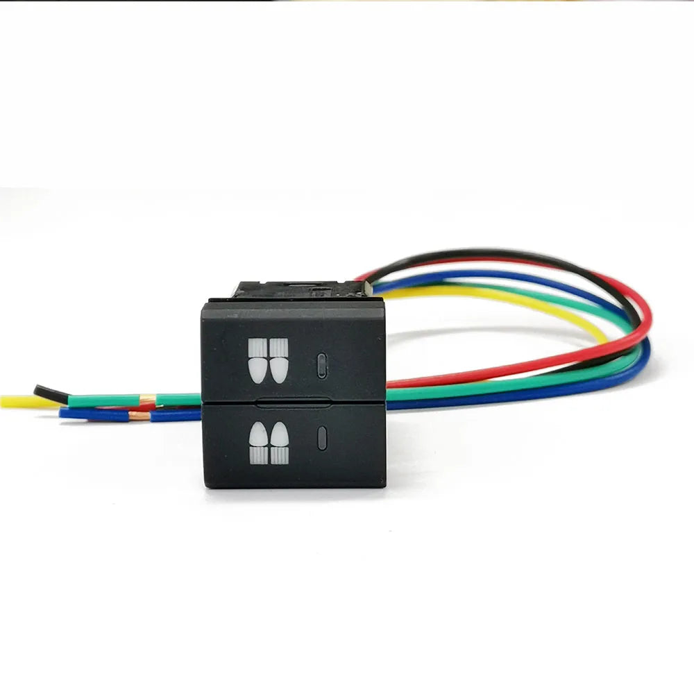 1pc Car Dual Switch Power LED Fog Lamp diff lock Headlight Switch Button for Toyota Tundra Tacoma 4Runner Prado Landcruiser RAV4