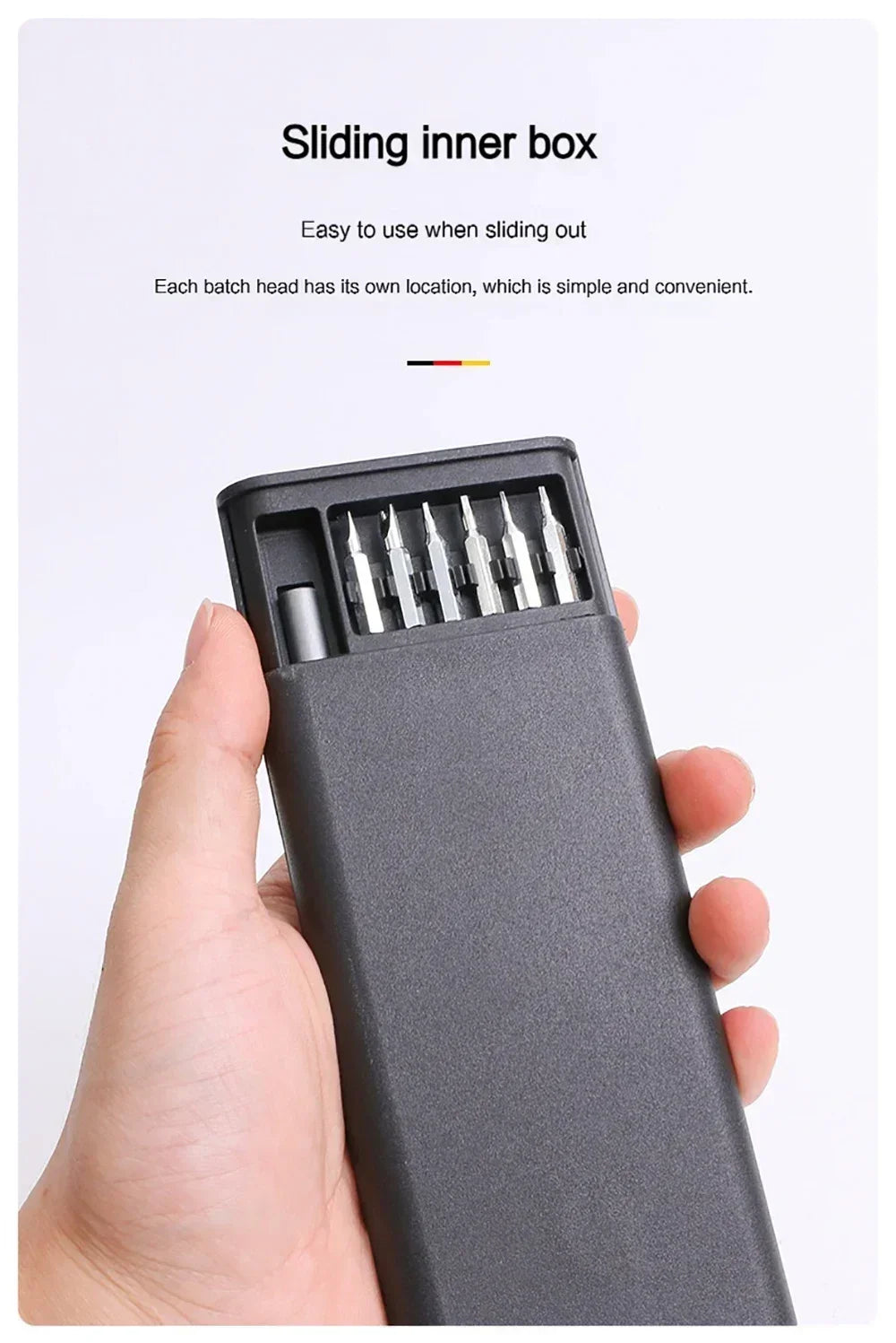 25 in 1 Precision Screwdriver Set Screw Driver Se Hexagonal Flat Head Magnetic Screwdriver Head for Car Computer Phone Home Use