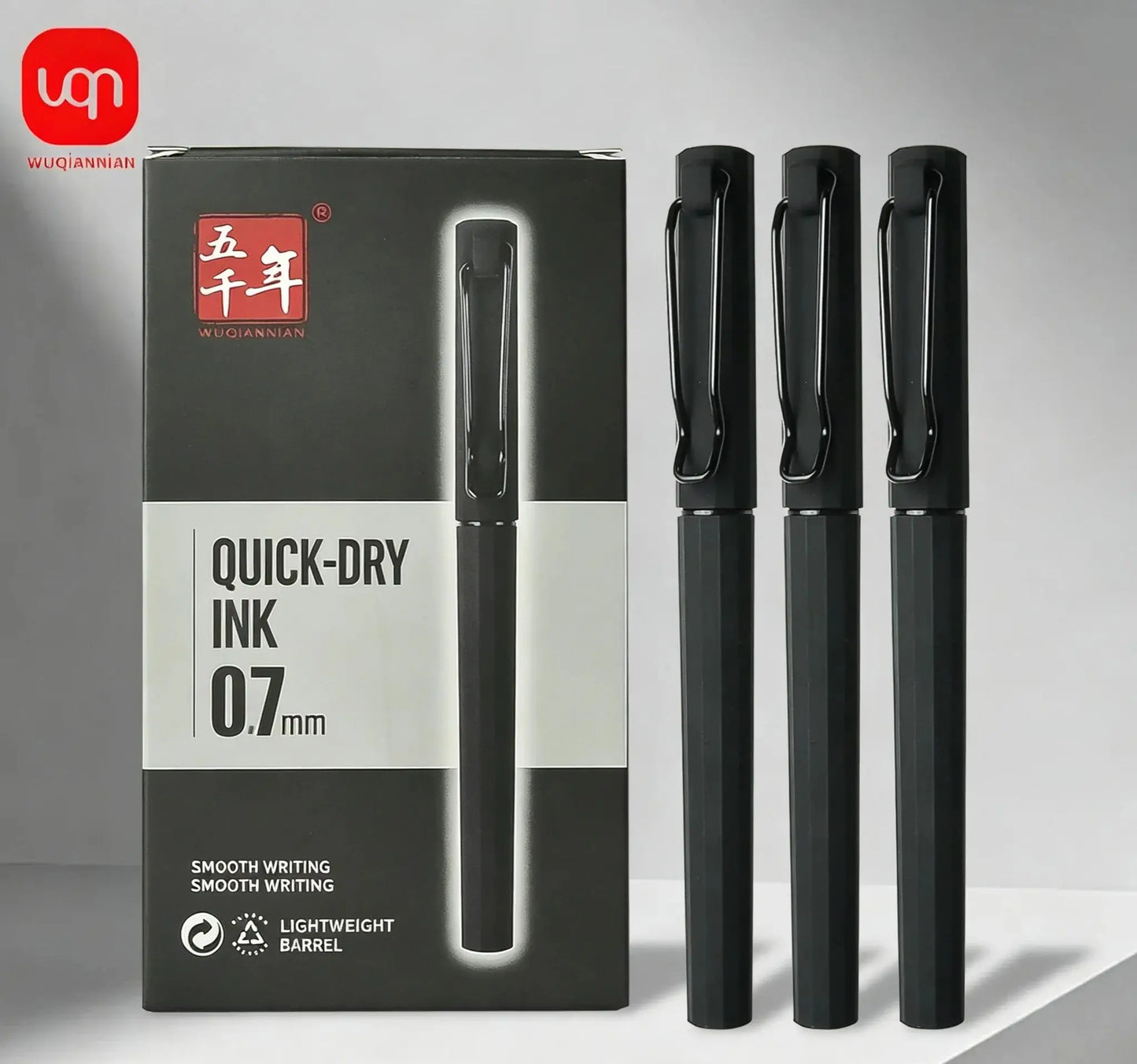 WQN-2/5/7pcs High-Quality School Business Writing Gel Pen Comfortable Holding Pen And Large-Capacity Refill Ink Is More Durable