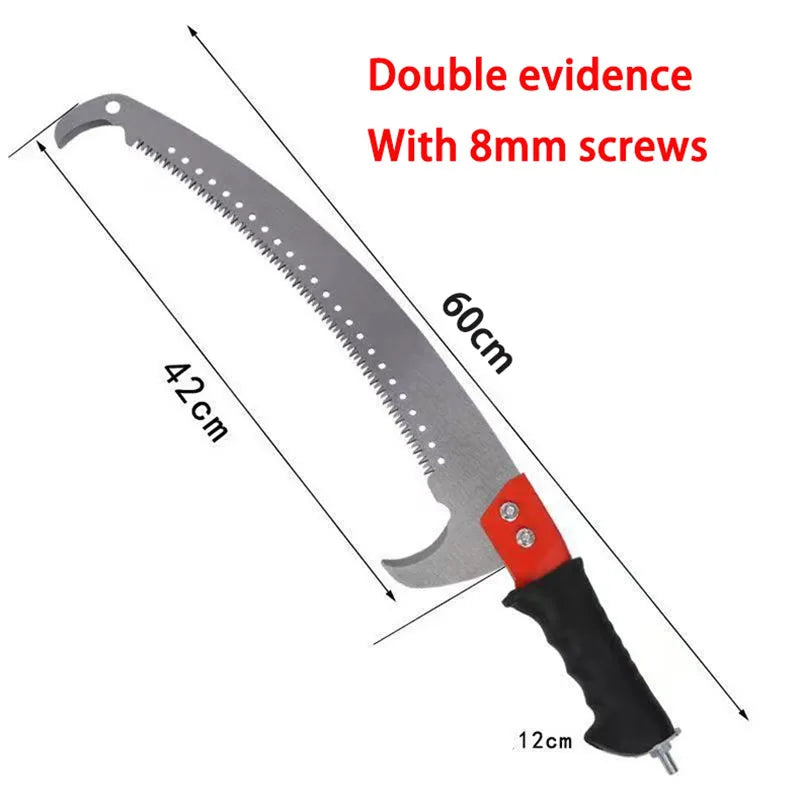 4m Telescopic Garden Pruning Saw – Stainless Steel Extending Pole, Multifunctional Hand Saw