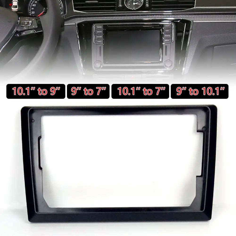 2 Din 9 Inch 10 Inch to 7 Inch Car Center Console Radio Frame Suitable for Car Models DVD Radio Facia Dashboard Android System