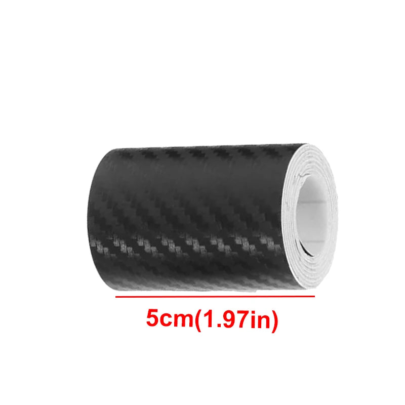 Carbon Fiber Door Edge Guard Tape - Anti-Collision Door Sill Protector