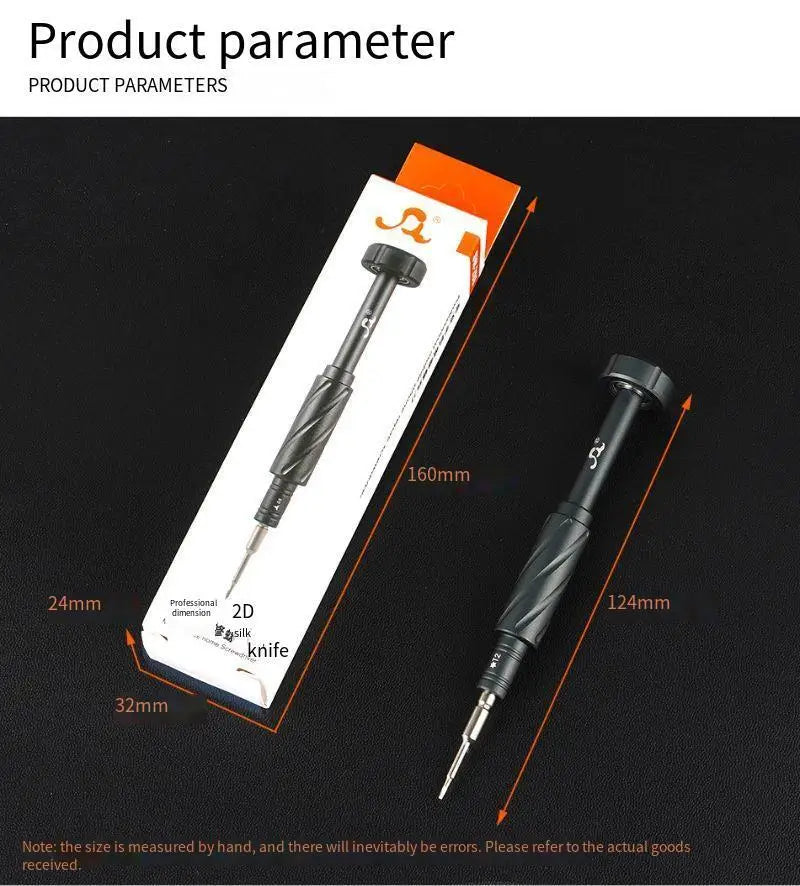 S2 Steel Precision Screwdriver Aluminum Alloy Non Slip Handle Magnetic Tip 360 Noise Reduction Bearing for iPhone Samsung Repair
