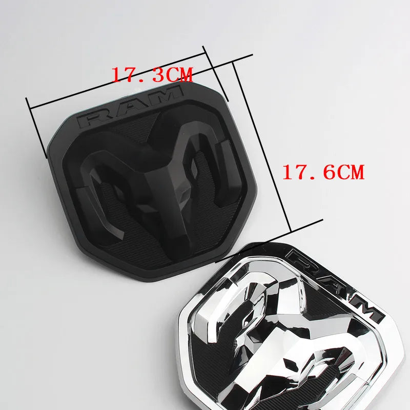 Modified ABS Skull Car Rear Logo Emblem for Dodge 2019 RAM 1500 2500 3500 Sport Laramie Rebel Big Horn 4x4 Tail Trunk Sticker