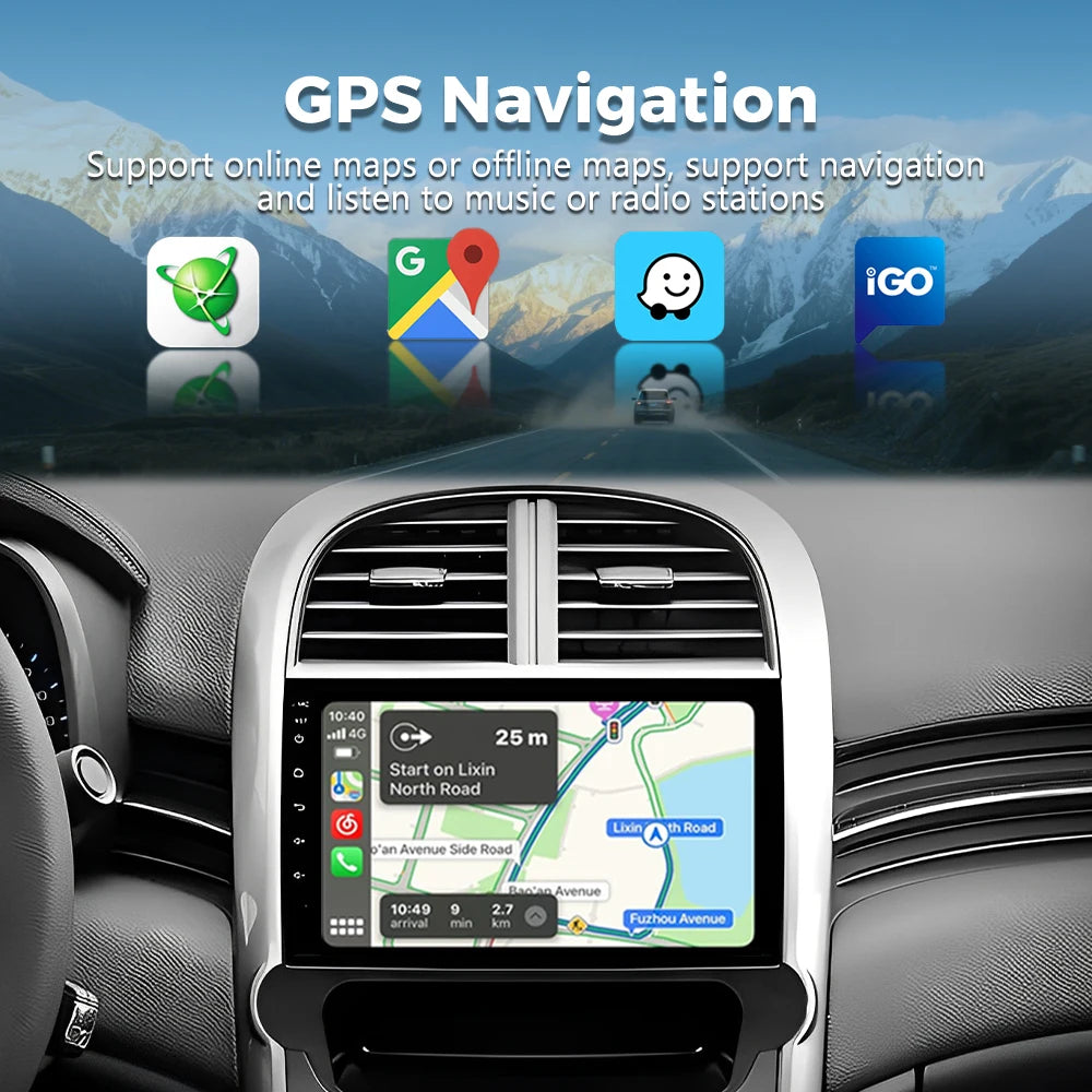 Android 16 Carplay Auto Car Radio Multimedia Player For Chevrolet Malibu 2012-2015 Autoradio DSP GPS Stereo WIFI 2din 16G-512G