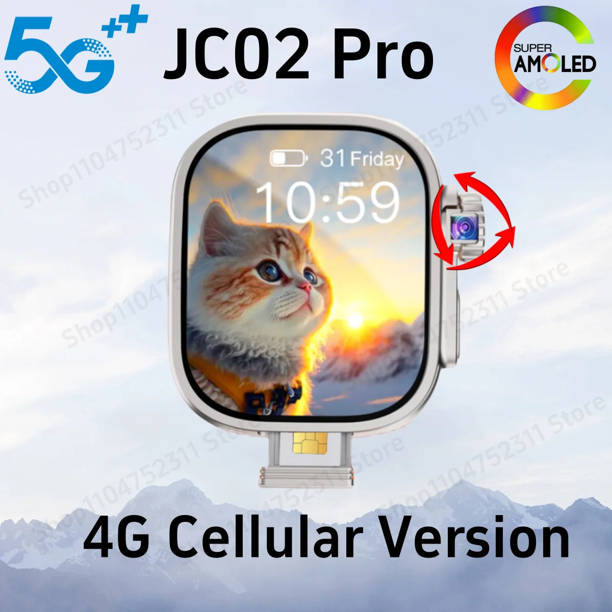 S10 Ultra 3 Smartwatch — 2.29" Curved Display, GPS, WiFi & SIM Support