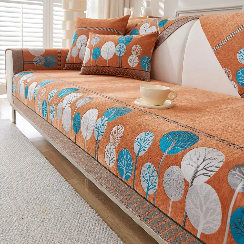 1pcs Chenier Sofa Cover Four Season Universal High-end Anti-skid Seat Mat Nordic Minimalist Modern Backrest Cushion Cloth