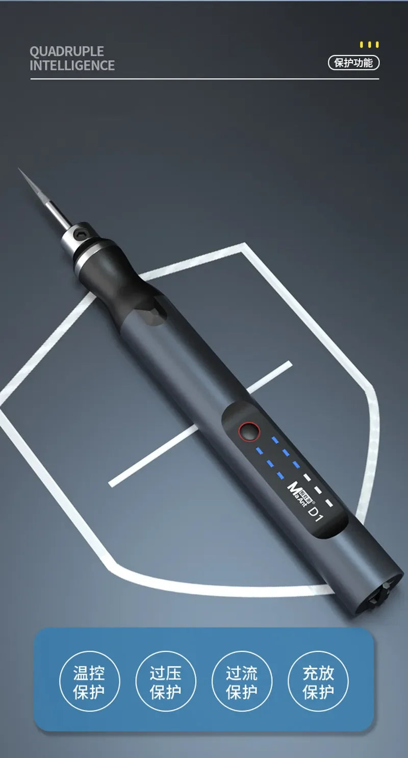 MaAnt D1 D2 Electric Grinding Pen Intelligent Charging Engraving Pen Phone CPU IC Polishing Lattice Cutting Tool  OCA  Remover