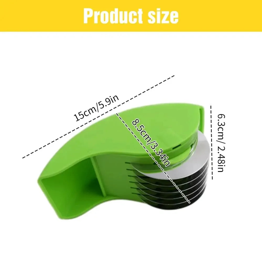 Rolling Herb Cutter - 6-Blade Parsley and Cilantro Mincer, Two-Tone - photo 3