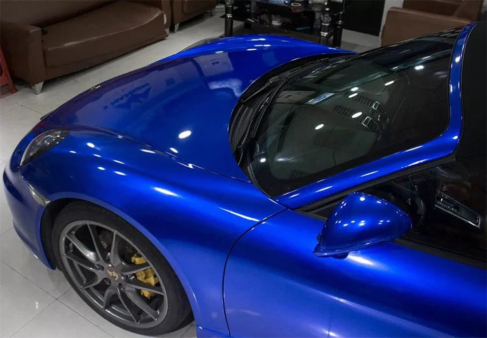 Glossy Candy Auto Adhesive Foil Film Motorcycle Stickers Vinyl Car Color Change Film Blue Glossy Metallic Vinyl Paper for Car