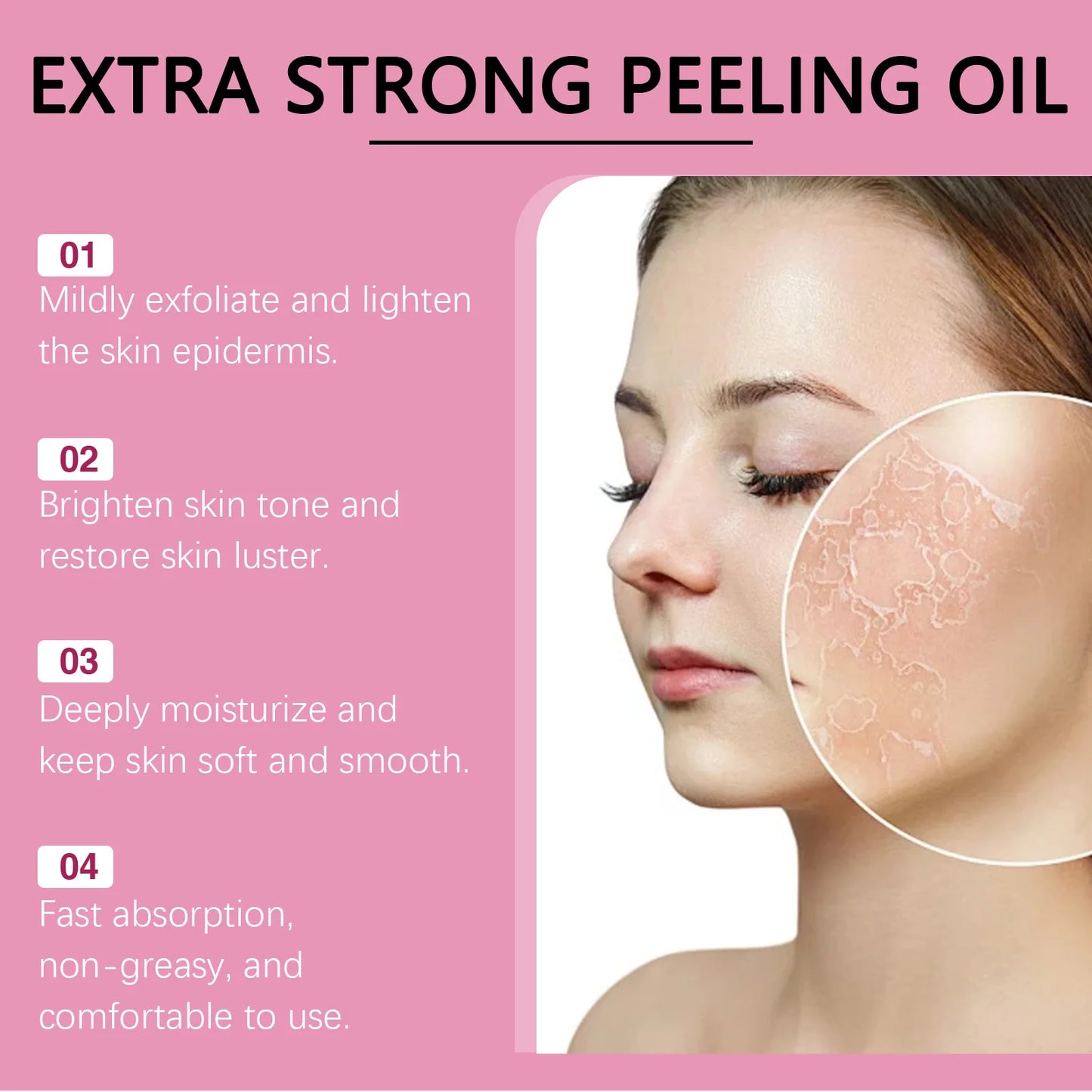 Body Exfoliating Oil, Cleansing & Nourishing Dry Skin Care, Polishing Treatment for Glowing Skin