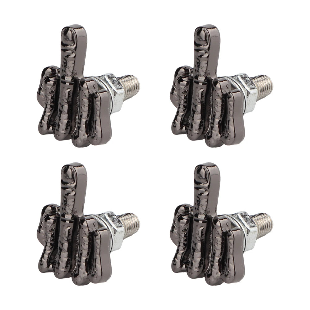 4Pcs Stainless Steel Universal License Plate Screws Kit, License Plate Fastener Kit, Finger License Plate Bolts For Car Truck