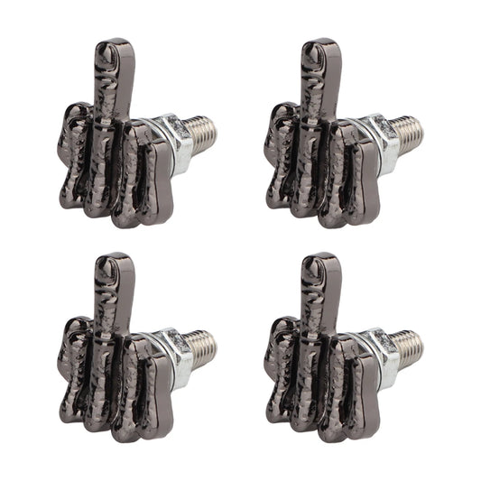 4Pcs Stainless Steel Universal License Plate Screws Kit, License Plate Fastener Kit, Finger License Plate Bolts For Car Truck
