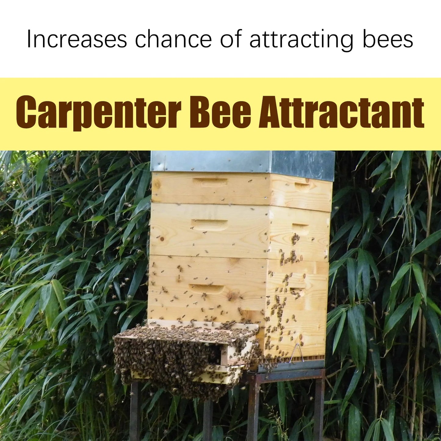 Outdoor Beekeeping Bee Attractant Bait - Easy Catching Bee Queen Pheromone Lure Swarm Commander for Honey Hive Attraction