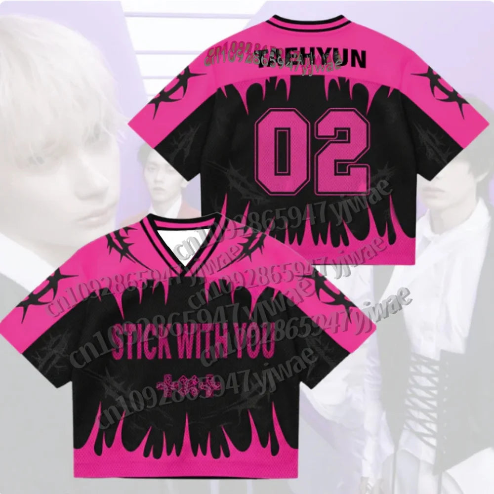 new in Summer Men's&Women's Album TXT Jersey Thorn Tree Stick With You Fans Gift Plus Size Fashion Street Top Casual T-shirt
