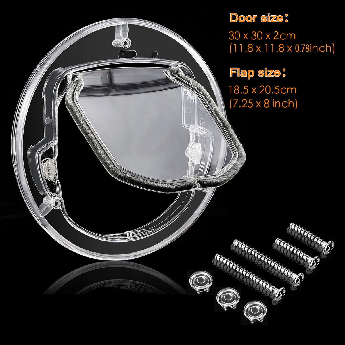 4-Way Lock Cat Door - Interior Pet Flap for Cats & Puppies – photo 3