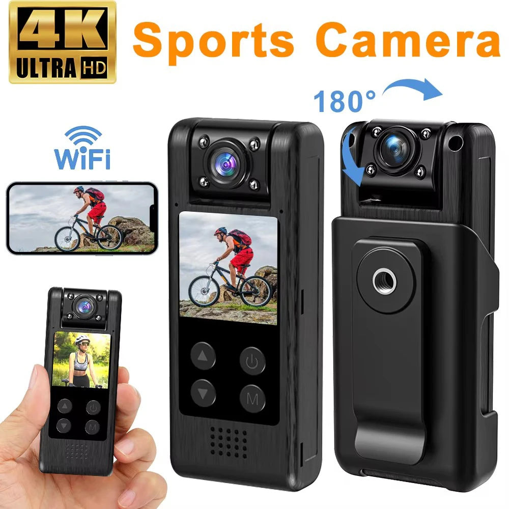 4K Mini WiFi Body Camera — Night Vision Portable Recorder, L10