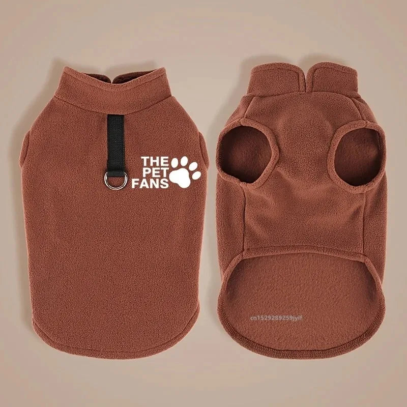 Fleece Dog Coat with D-Ring - Warm Jacket for Small and Medium Dogs - photo 3