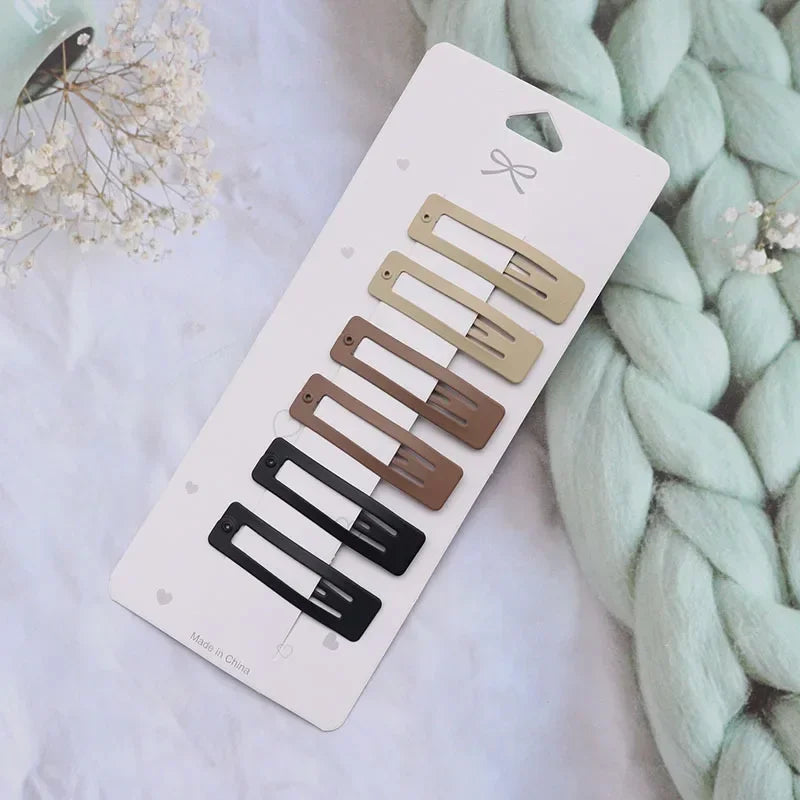 Hair Clip Accessories for Women Pinzas Para El Cabello Clips Pince Cheveux for Girls Pelo Korean Cute Brown Side Femme Pins