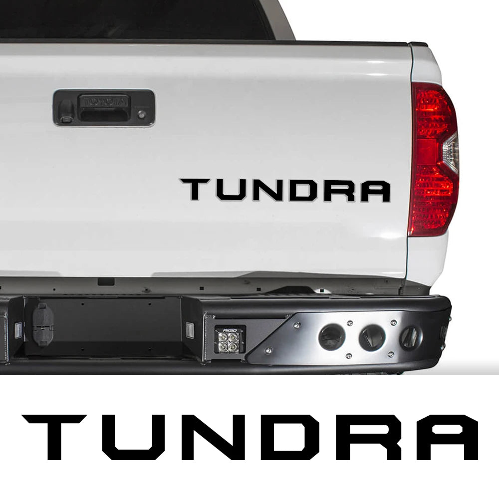 Pickup Tailgate Insert Indent Stickers For Toyota Tundra 2014-2019  Car Decor Decals Vinyl Letter Cover Auto Tuning Accessories