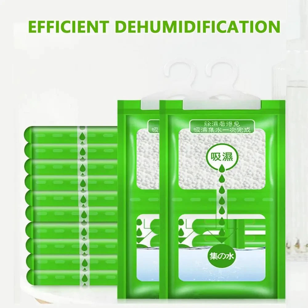 Hanging Wardrobe Dehumidifier Bags - 10 Pack Moisture Absorbers - view 9