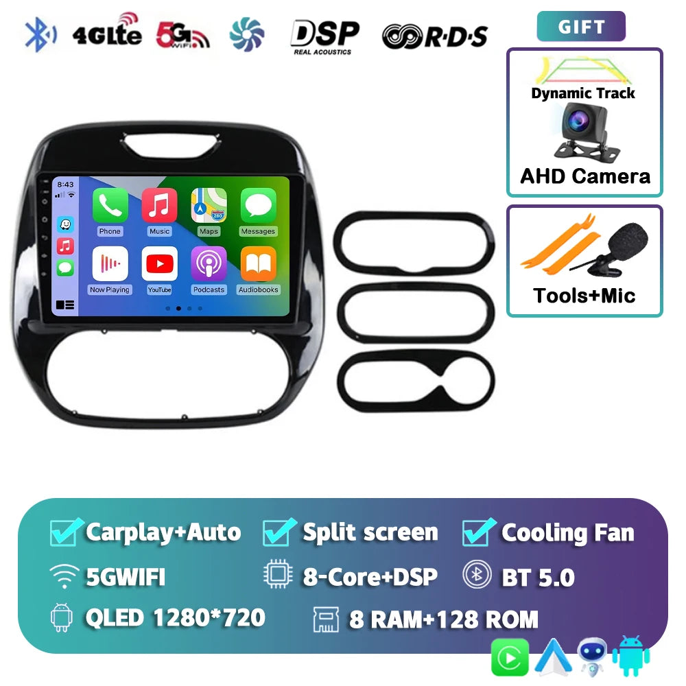 Android 15 Car Radio For Renault Kaptur Captur Clio Samsung QM3 2026 2026 2026 2026 Wireless Carplay multimedia Android Auto 4G