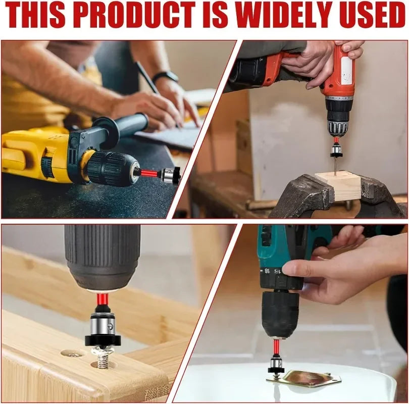 10/1x Magnetic Positioning Screwdriver Bits Hex Shank S2 Drywall Screw Bits for Batch Head Drilling Tools Gypsum Board Locating