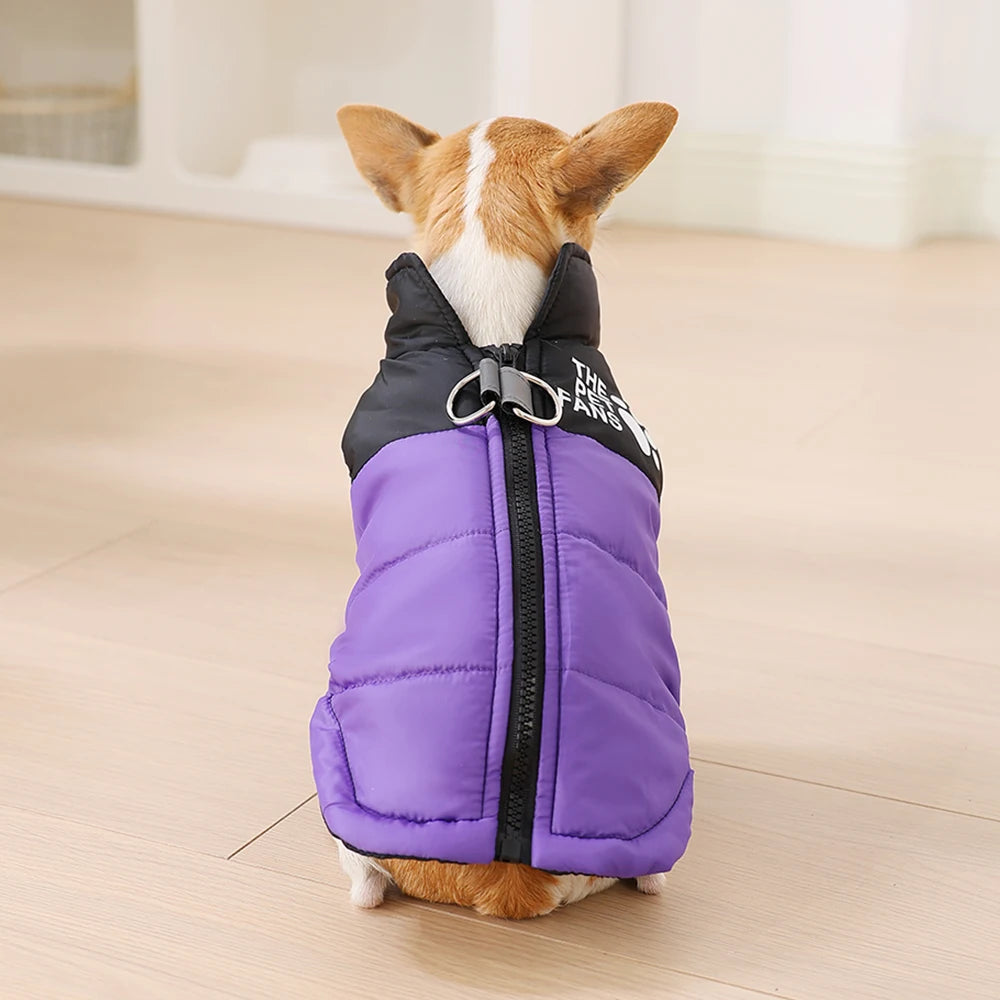 Pet Dog Jacket Autumn Winter Clothes For Small Medium Dogs Cat Waterproof Warm Chihuahua French Bulldog Vest Coat Puppy Costume