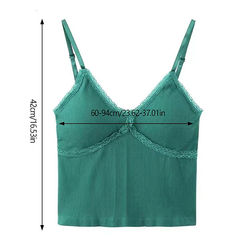 Women's Sleeveless Crop Cami — Slim-Fit Layering Tank Top