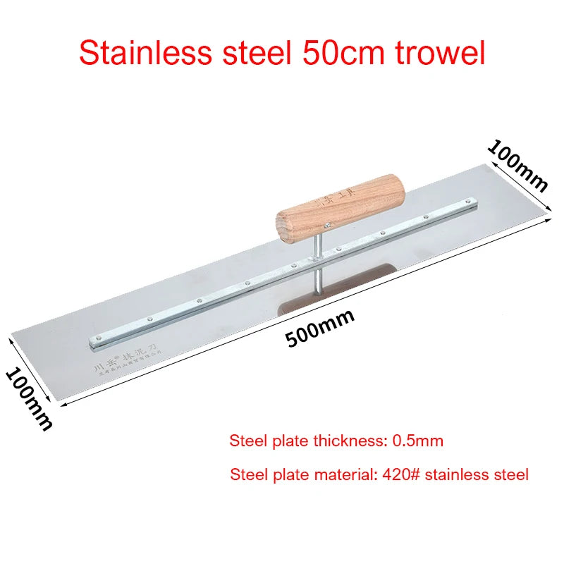 50cm Extended Plastering Trowel, Drywall & Cement Finishing