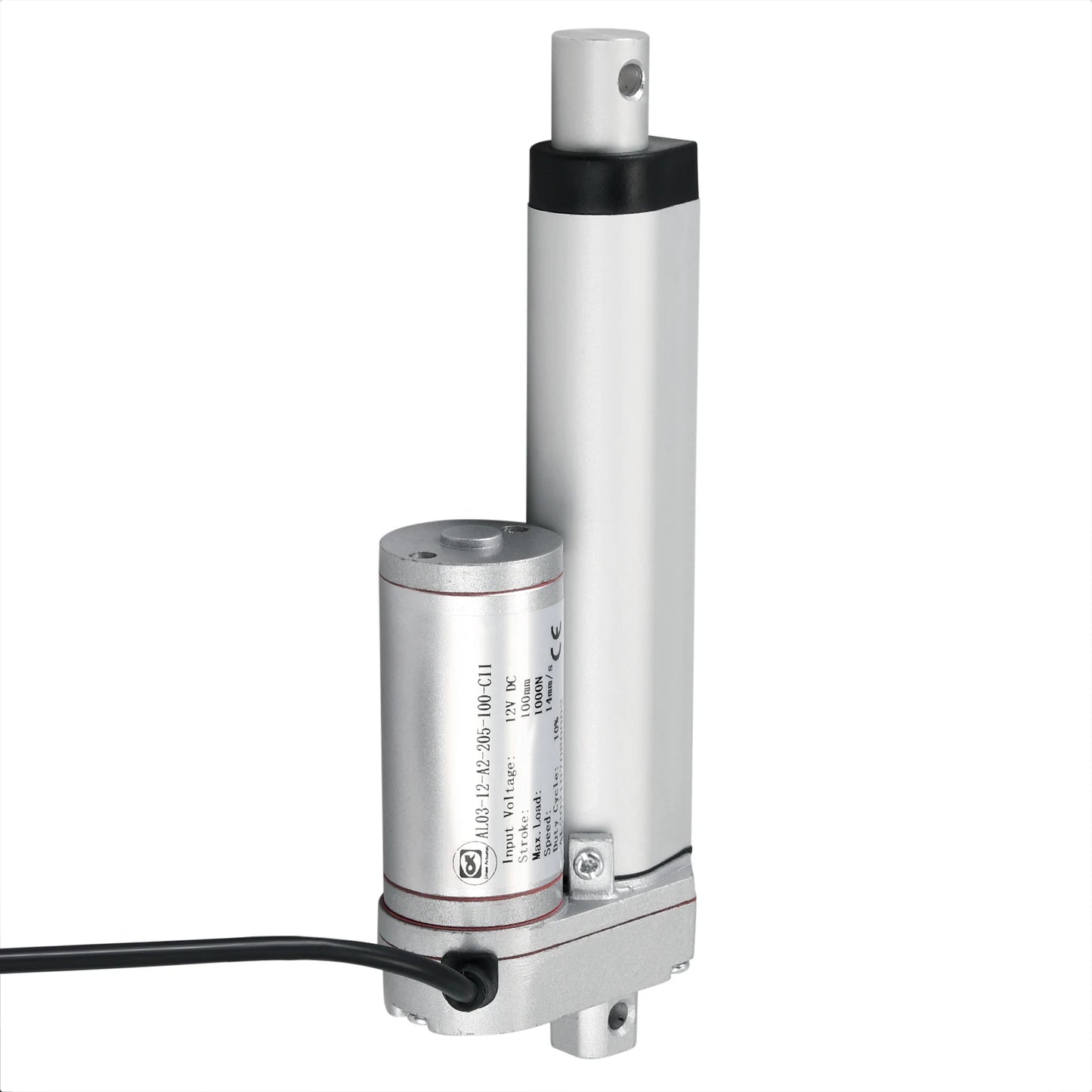 1000N DC 12V Linear Actuator Push 100kg 1000N 50mm 100mm 150mm 200mm 250mm 300mm 350mm Stroke Linear Drive Electric Motor 14mm/s