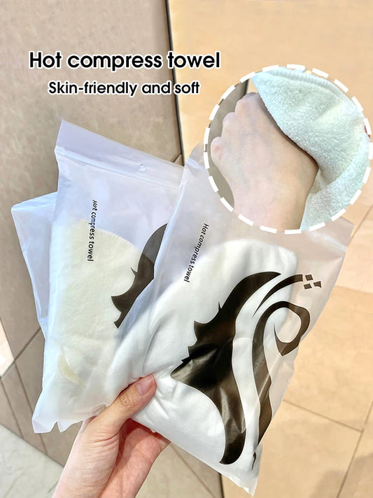 Reusable Hot & Cold Compress Face Towel – Soft Steam Heating - photo 5