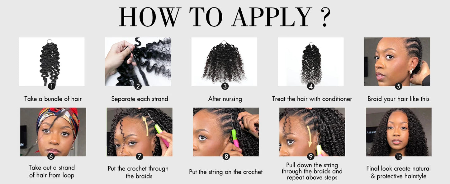 300g Burmese Kinky Curly Crochet Human Hair Knots Feather Crochet Hair Extensions Invisible Knotless Kinky Curly Braiding Hair