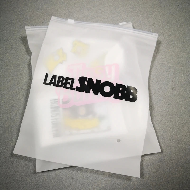 Custom Transparent Recycle Eco-Friendly For Clothing Packing Shipping Zip Zipper Lock Plastic Bag With Custom Logo