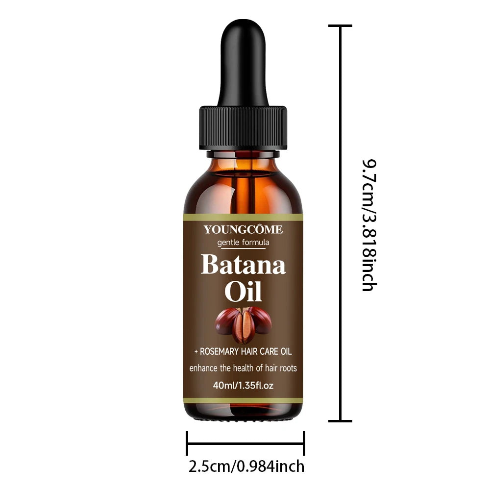 40ml/60ml Batana Rosemary Mint Scalp Hair Strengthening Oil Biotin Essential Oils Nourishing Treatment Split Ends Dry All Types