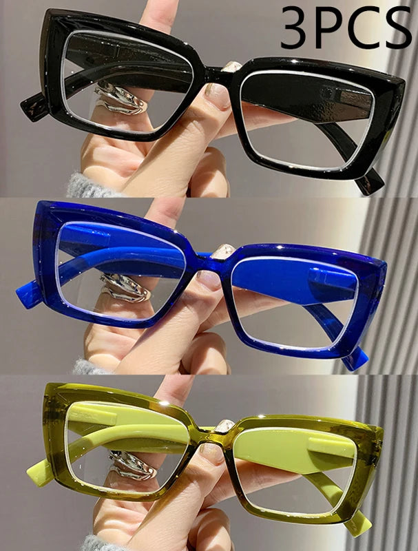 2/3PCS New Cat-eye Reading Glasses Fashionable Simple And Versatile Reading Glasses For Middle-aged And Elderly People 2319
