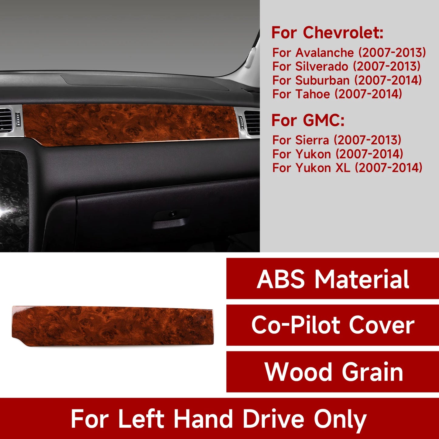 Center Console &amp; Interior Trim Sticker Kit - Chevy/GMC Trucks &amp; SUVs