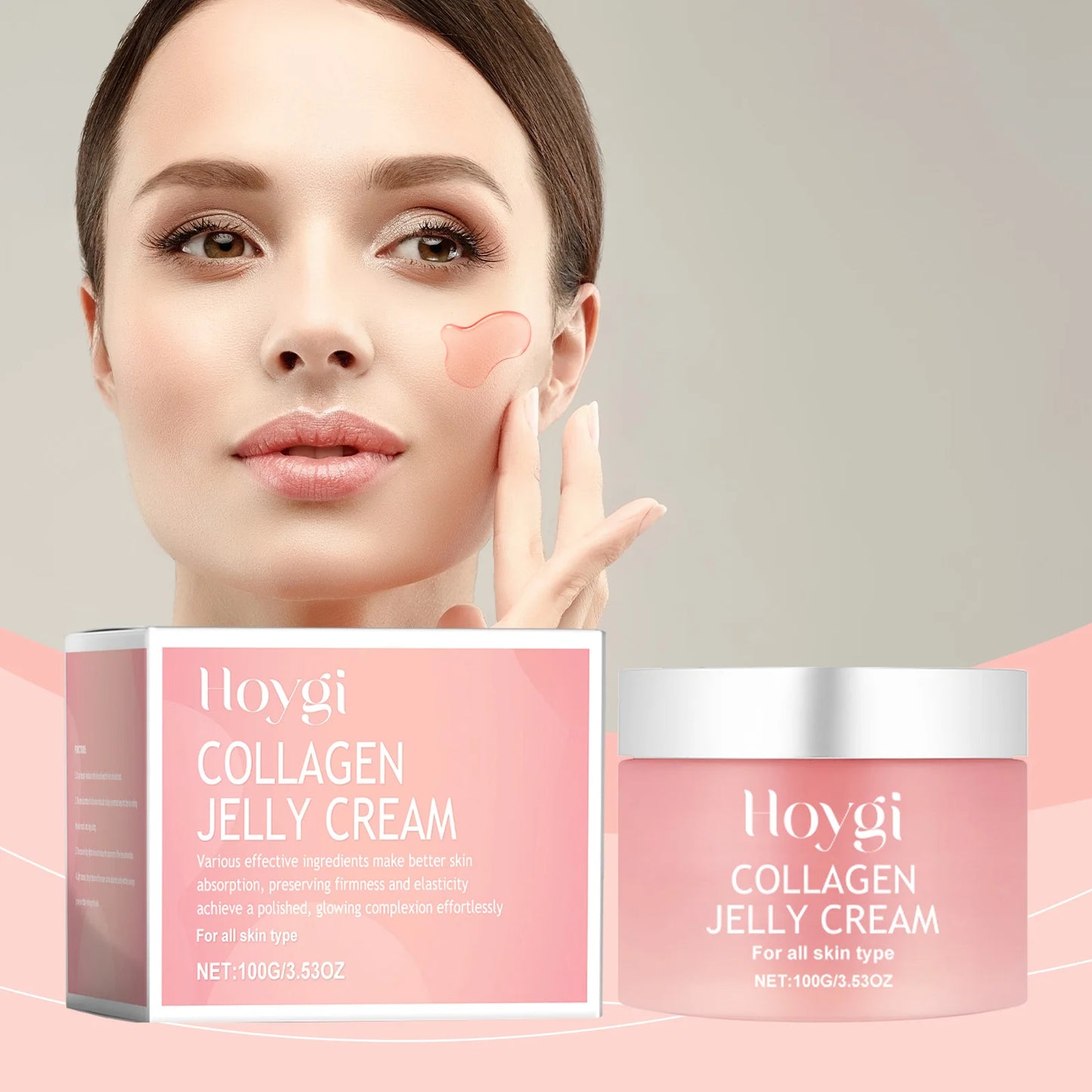 100g Jelly Face Cream Collagen Soft SPA Nourishing Moisturize Face Shrinks Pores Remove Comedones Jelly Essence Korean Skin Care