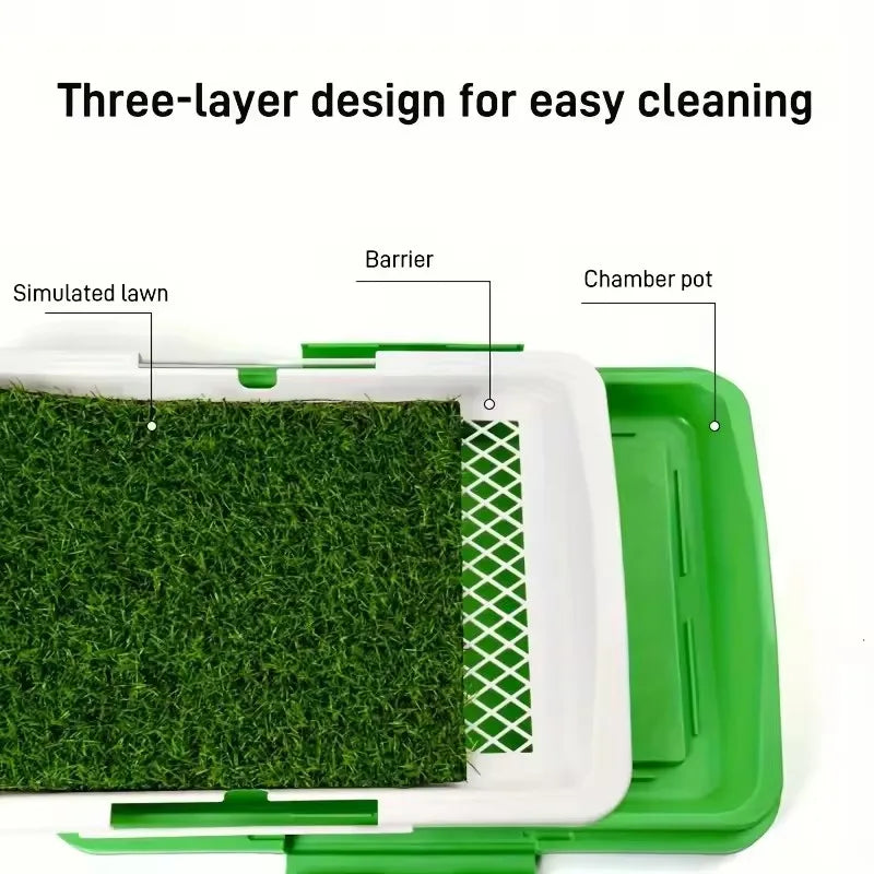 Artificial Grass Dog Potty Tray - Washable Indoor Toilet – photo 2