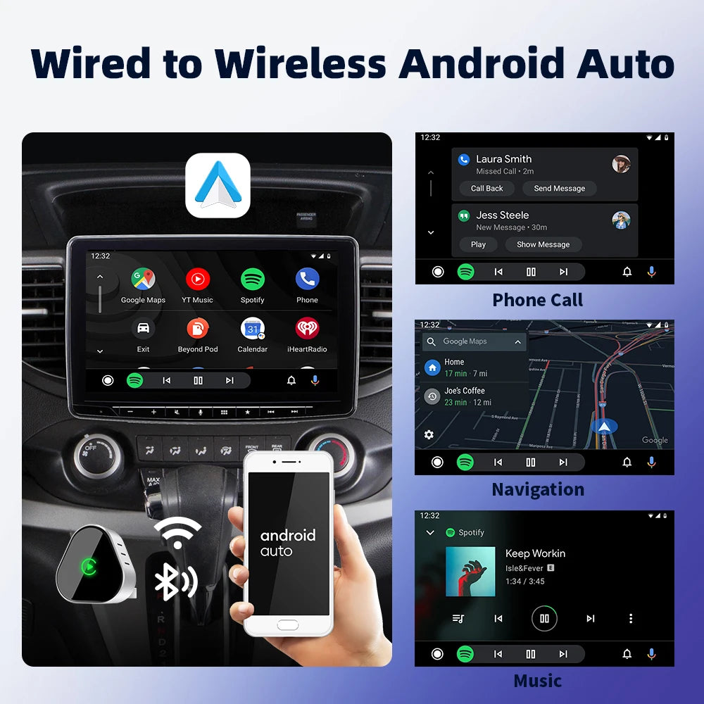 Wireless CarPlay & Android Auto AI Smart Box Adapter
