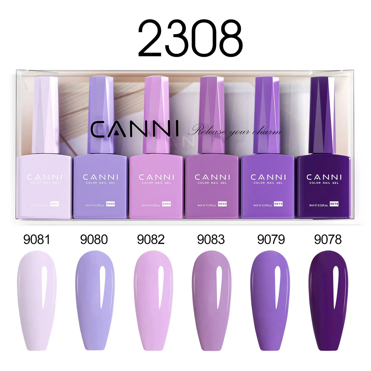 CANNI Gel Nail Polish TPO/HEMA FREE Gorgeous Christmas Red Color Winter Nails Full Coverage Soak Off UV LED Semi Permanent Gel