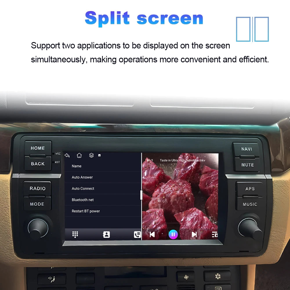 Car Stereo with Apple CarPlay & Android Auto, Compatible with BMW 3 Series E46 (1999-2005)