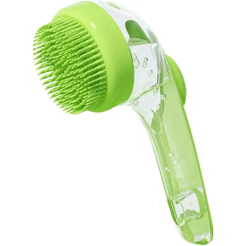 Soft Bristle Pet Bath Brush - Dog & Cat Washing Scrubber