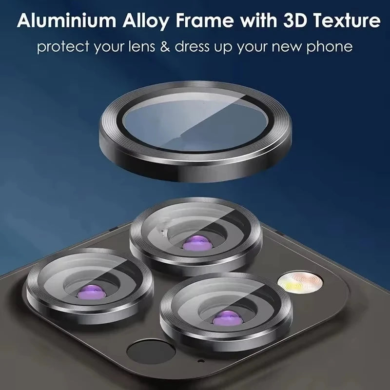 Metal Camera Lens Protector Glass For iPhone 16 17 15 13 11 12 14 Pro Max Air Back Lens Protection Film For iPhone 12 13 Mini